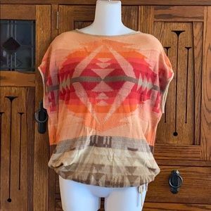 Ralph Lauren Aztec Native Southwest Knit Top Sz. M
